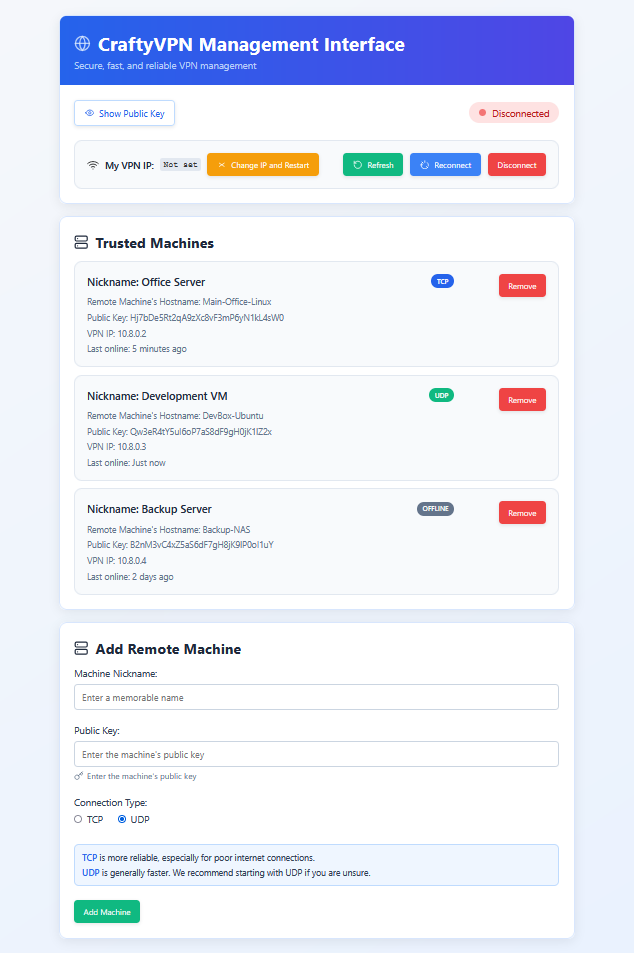 Crafty VPN Software